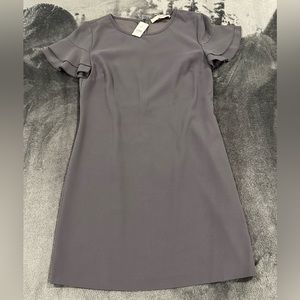 Loft size 0 Zip up grey dress